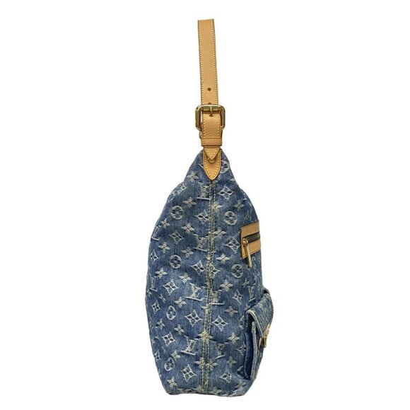 Auth LOUIS VUITTON Baggy GM M95048 Blue Monogram Denim - SR0016 Shoulder Bag - Picture 3 of 16